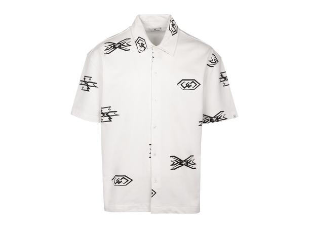 Denzel Shirt White S AOP terry SS shirt 