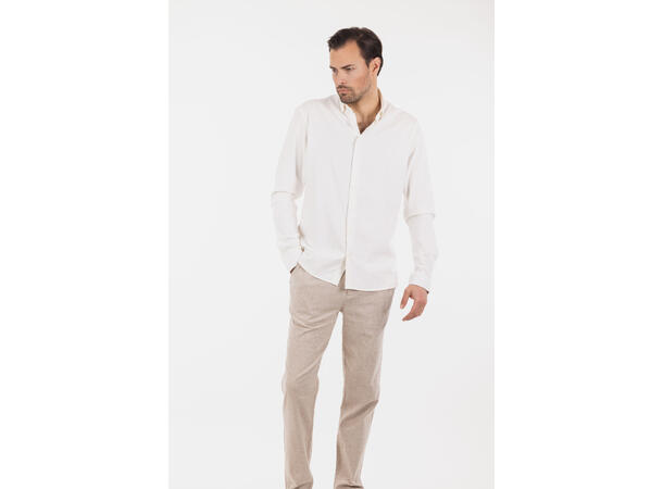 DiCaprio Shirt White L Linen stretch shirt 