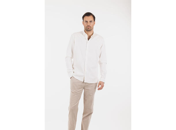 DiCaprio Shirt White L Linen stretch shirt 