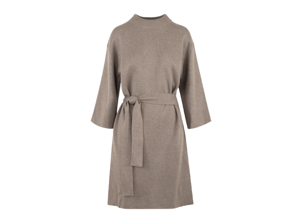 Ebanie Dress Brown S Knit dress with belt 
