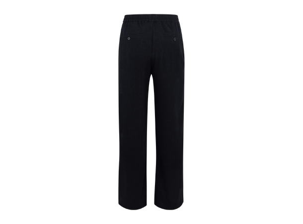 Greco Pant Black S Wide slub pant 