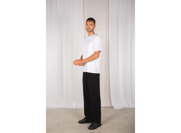 Greco Pant Black S Wide slub pant 