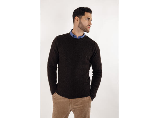 Hasse Sweater Coffee XXL Lambswool sweater 