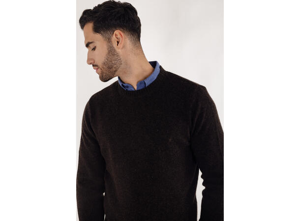 Hasse Sweater Coffee XXL Lambswool sweater 