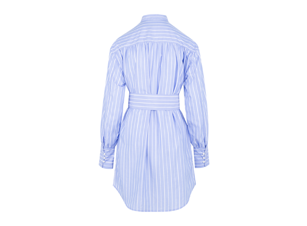 Hermine Dress Light Blue XS Striped shirt dress 