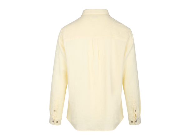 Keaton Shirt Light Yellow M Cotton gauze shirt 