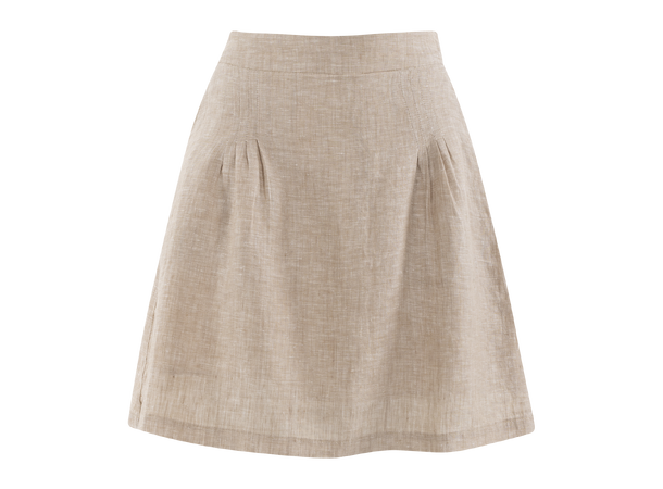 Lovisa Skirt Sand XS Linen pleated mini skirt 