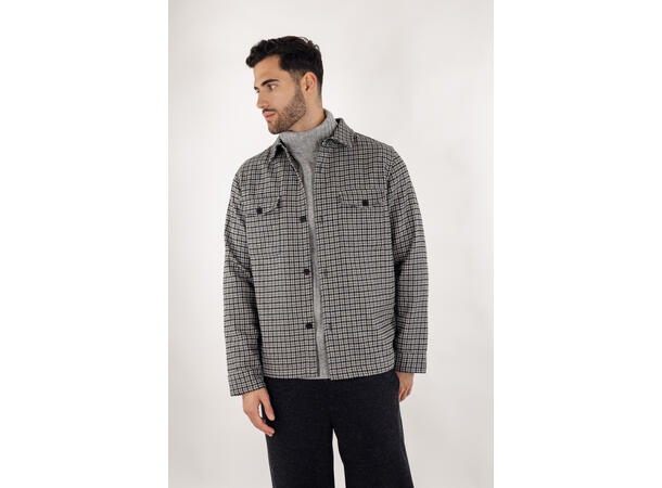 Pixlar Overshirt Grey M Wool mix overshirt 