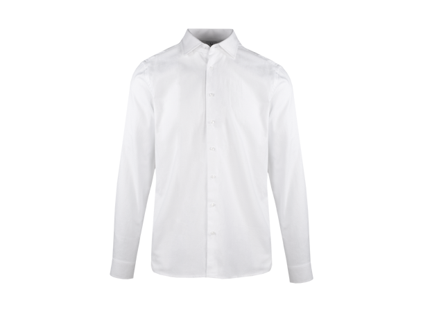 Solan Shirt White L Cut away collar flannell shirt 