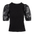Tiana Top Black L Organza SS top 