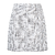 Barbro Skirt Black/White M Boucle mini skirt 