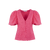 Leja Blouse Fandango Pink L Shortsleeve broderie anglaise blouse 