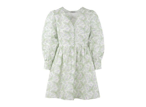 Adriana Dress Green S Embroidery anglaise dress 