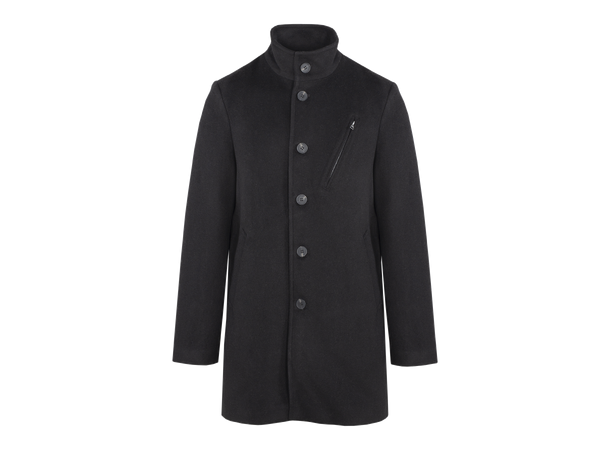 Adriano Coat Black M Classic Wool Coat 