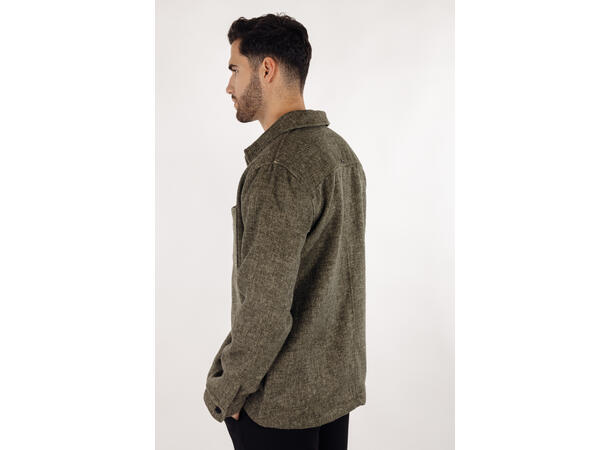 Aligo Overshirt Olive S Wool twill overshirt 