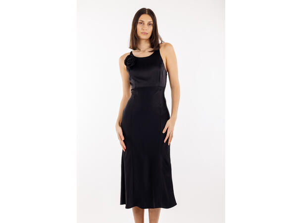 Alina Dress Black M Satin slip dress 