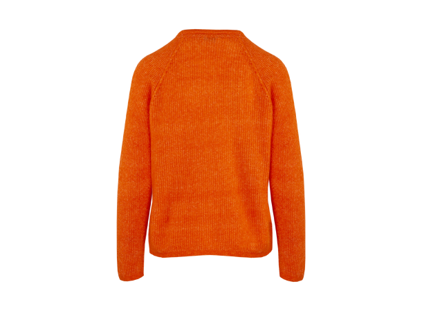 Betzy Sweater Orange Flame XS Mohair r-neck 