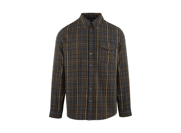 Carew Shirt Olive M Check cotton shirt 