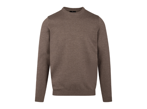 Curtis Sweater Mid Brown XL Bamboo r-neck 
