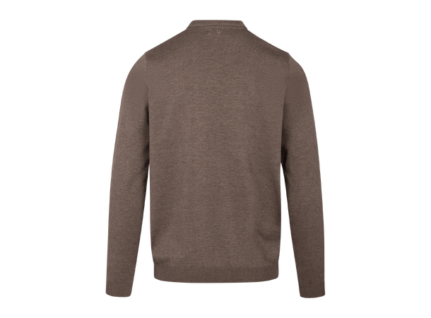 Curtis Sweater Mid Brown XL Bamboo r-neck 