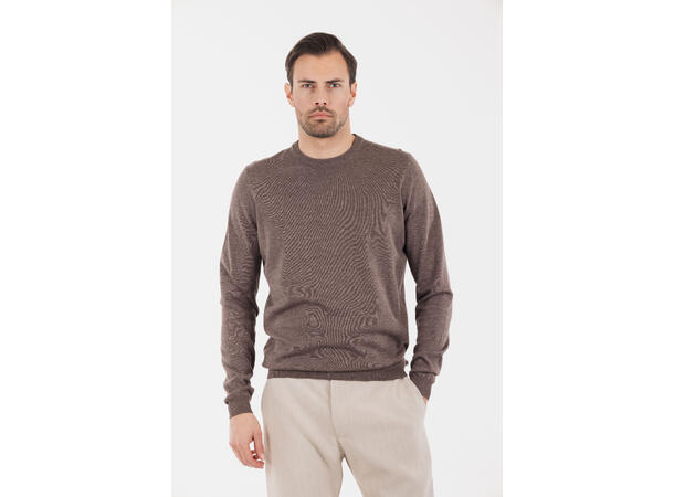 Curtis Sweater Mid Brown XL Bamboo r-neck 