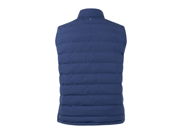 Ernie Vest Blue/Silver Mink L 2-way padded vest 