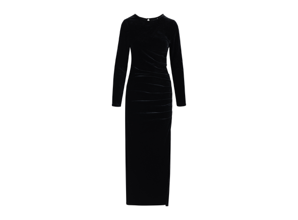 Fabienne Dress Black M Maxi velour dress 