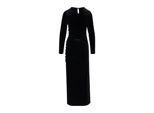 Fabienne Dress Black M Maxi velour dress 