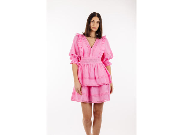 Felippa Dress Sachet Pink XL Short lace dress 