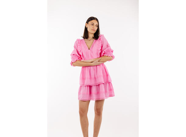 Felippa Dress Sachet Pink XL Short lace dress 