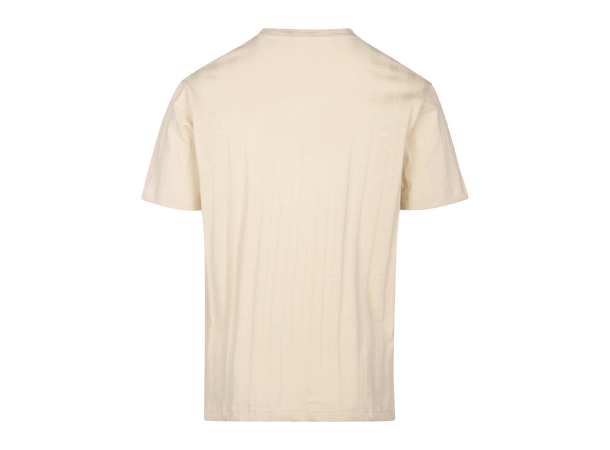 Leonell Tee Cream M Stripe structure t-shirt 