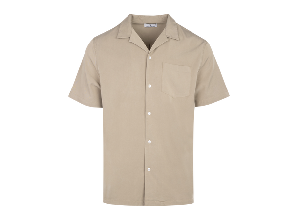 Mendes Shirt Dark Sand L Lyocell stretch SS shirt 