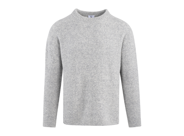Perot Sweater Grey Melange S Teddy knit mock neck 