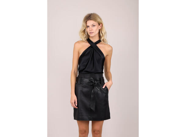 Ragna Skirt Black M Leather skirt 