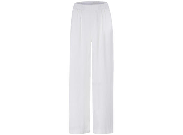Rikke Pant White S Wide linen slub pant 