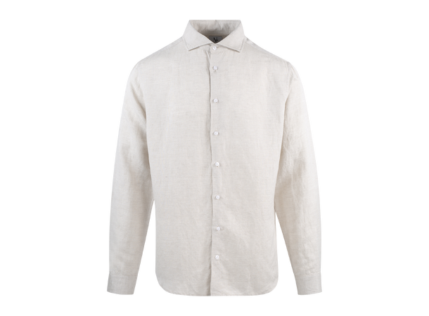 Yoselito shirt Sand mleange L Linen wide spread shirt 