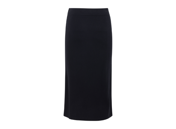 Adora Skirt Black L Midi viscose skirt 