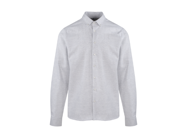 Albin Shirt Light Grey M Brushed twill shirt 