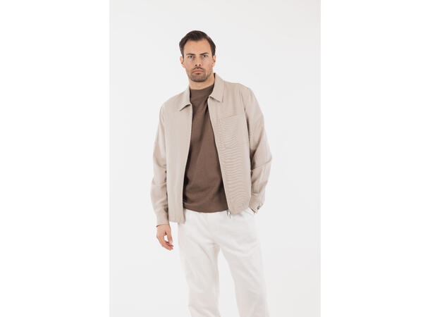 Boz Overshirt Khaki M Dressy zip overshirt 