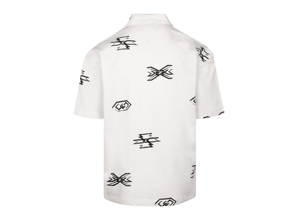 Denzel Shirt White L AOP terry SS shirt 