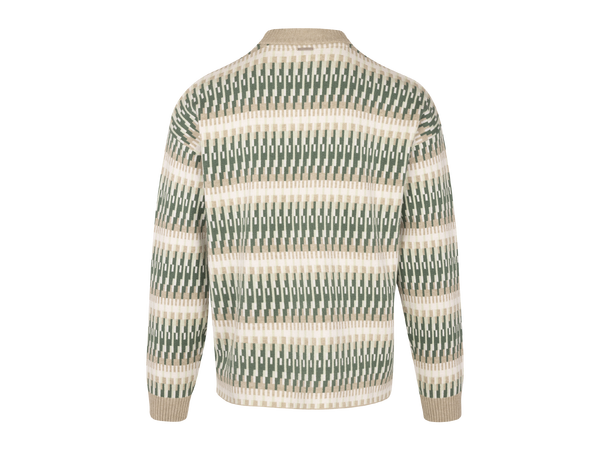 Dino Sweater Green multi XXL Pattern viscose knit 