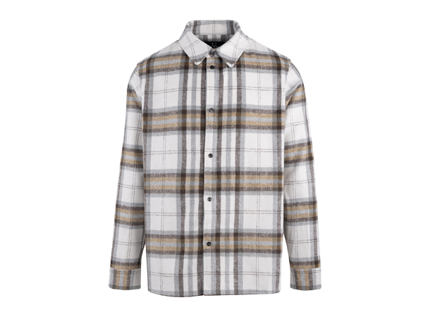 Doomey Overshirt Cream check XL Check pattern overshirt 