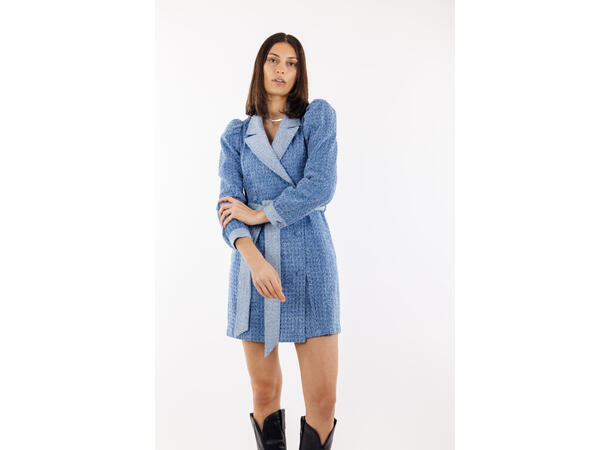 Eliana Dress Denim XS Blazer dress in structured denim 