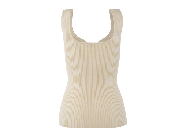 Freja Top Vanilla Ice S Sweetheart rib top 