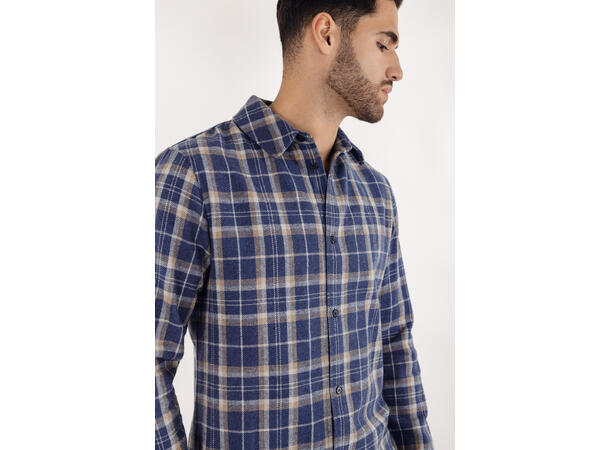 Luis Shirt Denim S Check Shirt 