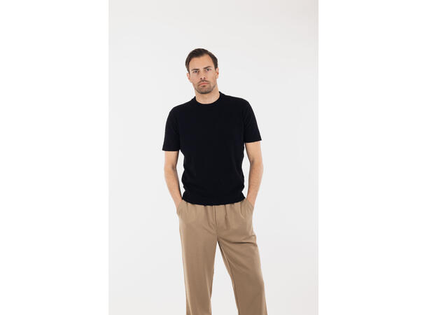 Mauro tee Black L Crincle knit t-shirt 