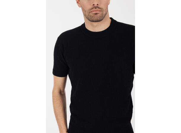 Mauro tee Black L Crincle knit t-shirt 