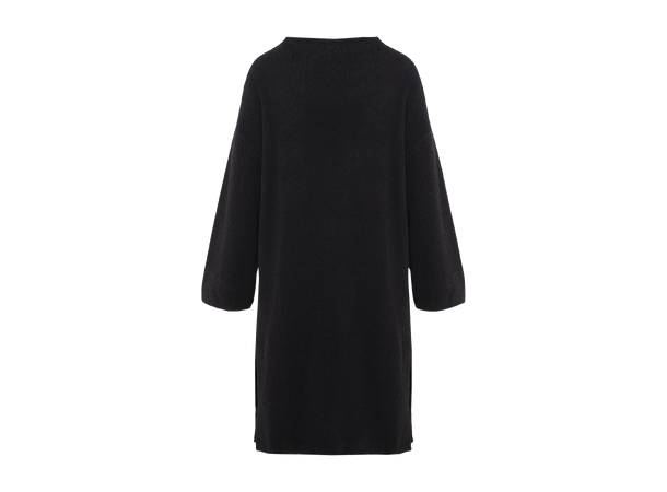 Parisa Dress Black XL Teddy wool knit dress 