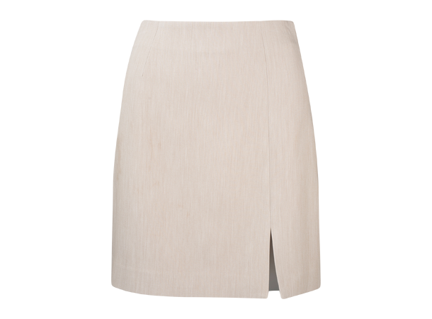 Polly Skirt Sand Melange L Mini skirt with stretch 