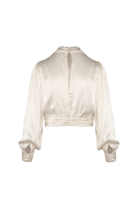 Riri Blouse Short satin blouse